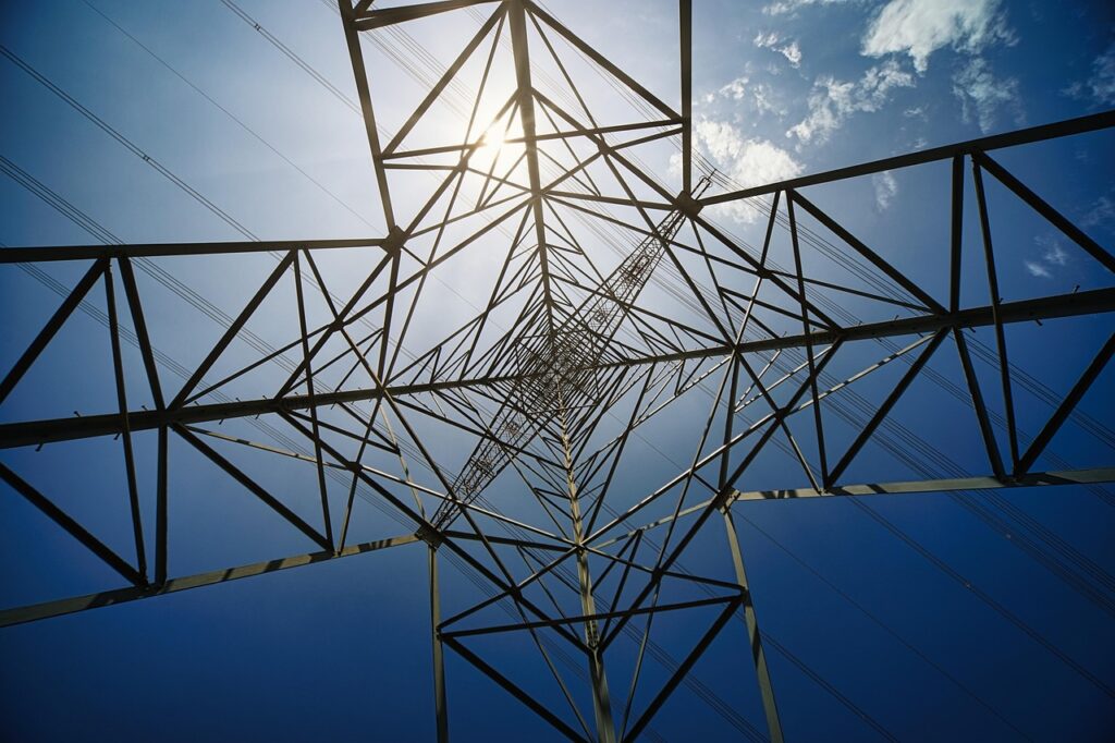 Power lines and electricity infrastructure in Africa