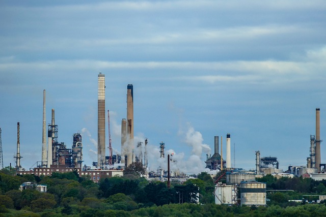 Oil refinery in Nigeria representing Seplat energy operations