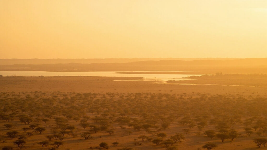 Semi-arid borderland landscape of the Lake Chad Basin showing the porous terrain shared by Nigeria, Niger, Chad and Cameroon.